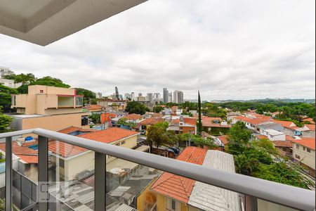 Varanda de kitnet/studio para alugar com 1 quarto, 30m² em Vila Madalena, São Paulo