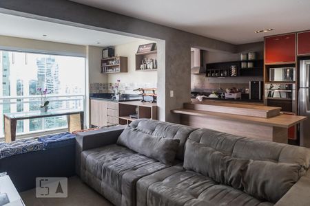 Sala de apartamento à venda com 1 quarto, 66m² em Brooklin Paulista, São Paulo