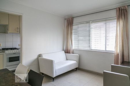 Sala de apartamento para alugar com 1 quarto, 40m² em Moema, São Paulo