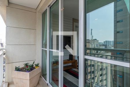 Varanda da Sala de apartamento à venda com 1 quarto, 70m² em Bela Vista, São Paulo