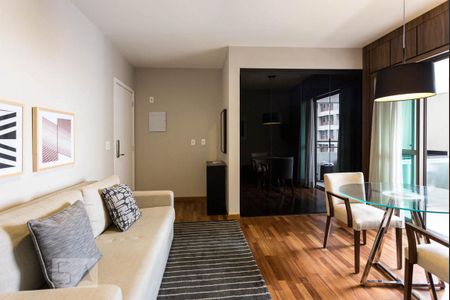 Sala de apartamento para alugar com 1 quarto, 47m² em Brooklin Paulista, São Paulo