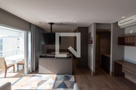 Sala de apartamento para alugar com 1 quarto, 47m² em Campo Belo, São Paulo