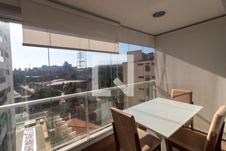 Varanda Sala de apartamento à venda com 1 quarto, 47m² em Campo Belo, São Paulo