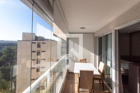 Varanda Sala de apartamento para alugar com 1 quarto, 47m² em Campo Belo, São Paulo
