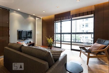 Sala de apartamento para alugar com 1 quarto, 67m² em Vila Olímpia, São Paulo