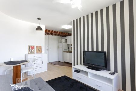 Sala de apartamento para alugar com 1 quarto, 40m² em Jardim Paulista, São Paulo