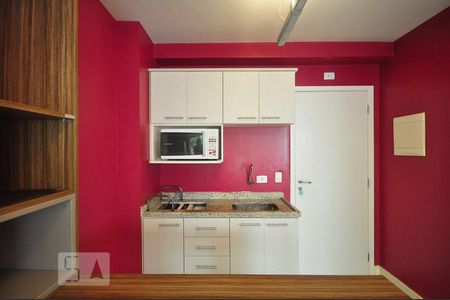 cozinha de apartamento para alugar com 1 quarto, 33m² em Jardim Ampliação, São Paulo