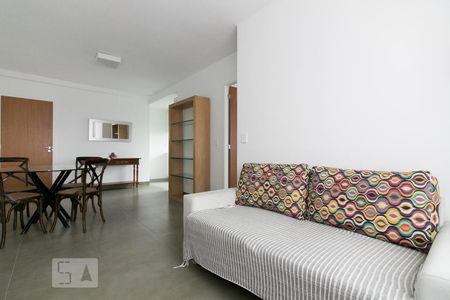 Sala de apartamento para alugar com 1 quarto, 50m² em Campestre, Santo André