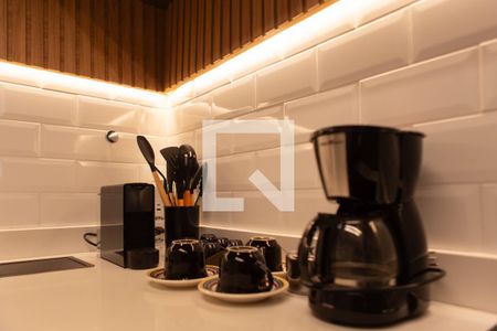 Studio para alugar com 25m², 1 quarto e 1 vaga Studio para alugar com 25m², 1 quarto e 1 vagaDetalhe da cozinha