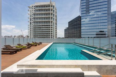 Piscina - Rooftop swimming pool de kitnet/studio à venda com 1 quarto, 35m² em Santo Amaro, São Paulo