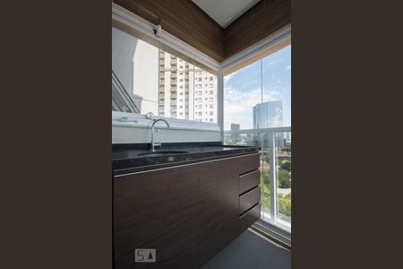 Detalhe Varanda de apartamento para alugar com 1 quarto, 55m² em Vila Gertrudes, São Paulo