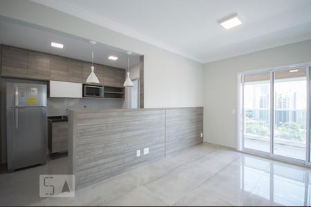 Sala/Cozinha de apartamento para alugar com 1 quarto, 55m² em Vila Gertrudes, São Paulo