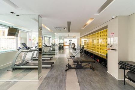 Apartamento para alugar com 25m², 1 quarto e 1 vaga Apartamento para alugar com 25m², 1 quarto e 1 vagaÁrea comum - Academia