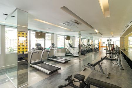 Apartamento para alugar com 25m², 1 quarto e 1 vaga Apartamento para alugar com 25m², 1 quarto e 1 vagaÁrea comum - Academia