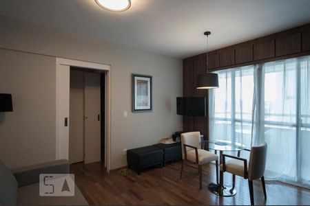 Sala de apartamento à venda com 1 quarto, 46m² em Brooklin Paulista, São Paulo