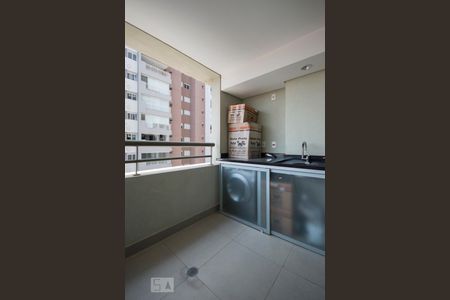 Varanda Gourmet de apartamento à venda com 1 quarto, 46m² em Brooklin Paulista, São Paulo