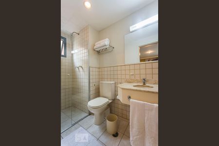 Banheiro de apartamento à venda com 1 quarto, 28m² em Chácara Santo Antônio (zona Sul), São Paulo
