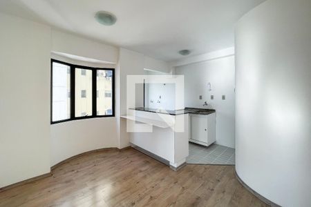 Sala de jantar/cozinha de apartamento à venda com 1 quarto, 51m² em Pinheiros, São Paulo