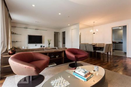 Sala de apartamento à venda com 3 quartos, 130m² em Cidade Monções, São Paulo