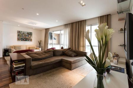 Sala de apartamento à venda com 3 quartos, 130m² em Cidade Monções, São Paulo