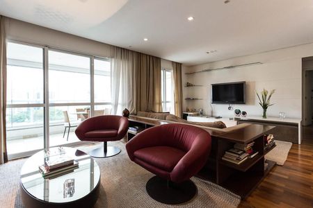 Sala de apartamento à venda com 3 quartos, 130m² em Cidade Monções, São Paulo