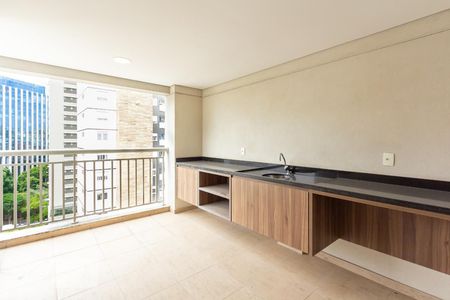 Varanda da Sala de apartamento para alugar com 1 quarto, 76m² em Vila Olímpia, São Paulo