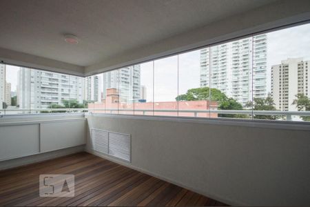 Varanda Gourmet de apartamento à venda com 1 quarto, 48m² em Santo Amaro, São Paulo