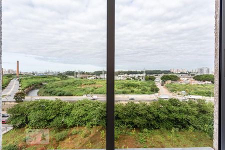 Vista da sala de apartamento para alugar com 1 quarto, 35m² em Quinta da Paineira, São Paulo