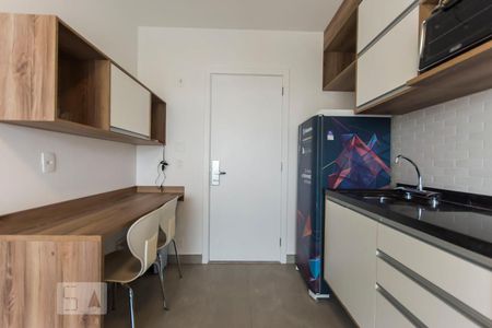 Sala/Cozinha de apartamento à venda com 1 quarto, 33m² em Brooklin Paulista, São Paulo