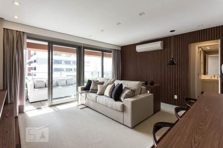 Sala de apartamento à venda com 1 quarto, 60m² em Brooklin Paulista, São Paulo