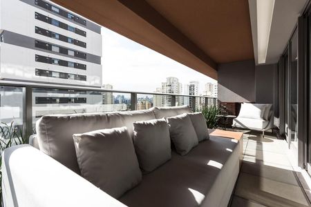 Varanda de apartamento à venda com 1 quarto, 60m² em Brooklin Paulista, São Paulo