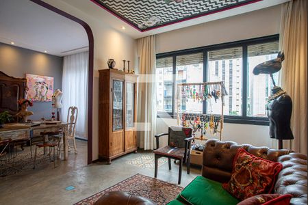 Sala de apartamento para alugar com 3 quartos, 116m² em Consolação, São Paulo