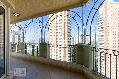Varanda da Sala de apartamento à venda com 4 quartos, 260m² em Jardim Fonte do Morumbi, São Paulo