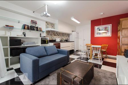 Sala/Cozinha de kitnet/studio para alugar com 1 quarto, 55m² em Bela Vista, São Paulo