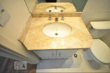detalhe do banheiro suíte  de apartamento à venda com 2 quartos, 70m² em Vila Andrade, São Paulo