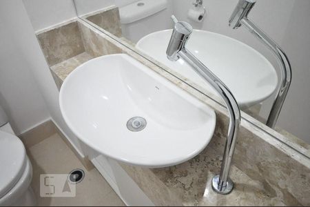 detalhe do lavabo de apartamento para alugar com 1 quarto, 47m² em Jardim Leonor, São Paulo