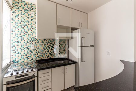 Cozinha de apartamento à venda com 1 quarto, 37m² em Santa Cecília, São Paulo