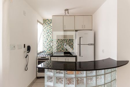 Cozinha de apartamento à venda com 1 quarto, 37m² em Santa Cecília, São Paulo