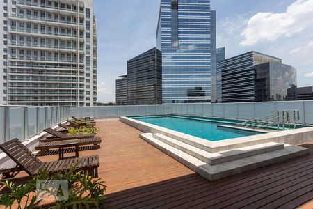 Piscina da cobertura de kitnet/studio para alugar com 1 quarto, 33m² em Santo Amaro, São Paulo