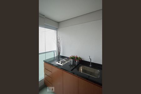 Detalhe Varanda de kitnet/studio para alugar com 1 quarto, 34m² em Brooklin Paulista, São Paulo