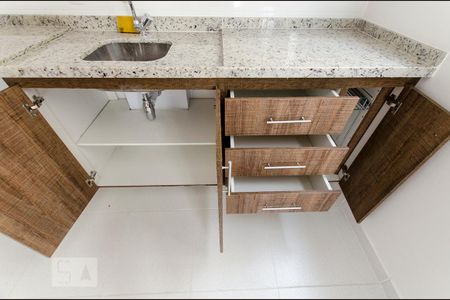 Detalhe da cozinha de apartamento à venda com 1 quarto, 29m² em Santa Efigênia, São Paulo
