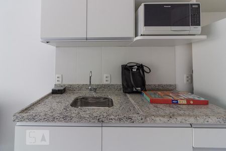 Cozinha de kitnet/studio para alugar com 1 quarto, 35m² em Bela Vista, São Paulo