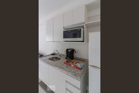 Cozinha de kitnet/studio para alugar com 1 quarto, 35m² em Bela Vista, São Paulo