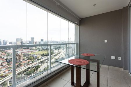 Varanda de apartamento à venda com 1 quarto, 45m² em Brooklin Paulista, São Paulo