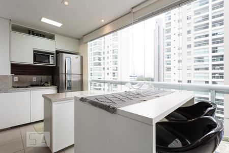 Varanda gourmet de kitnet/studio à venda com 1 quarto, 45m² em Vila Olímpia, São Paulo