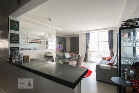 Sala/Cozinha de apartamento à venda com 2 quartos, 72m² em Campestre, Santo André