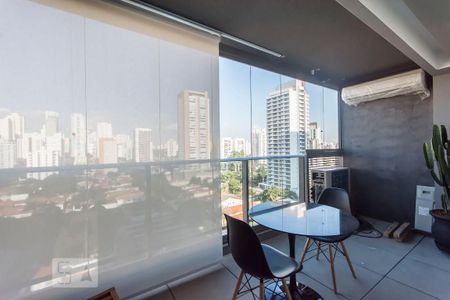 Varanda de apartamento para alugar com 1 quarto, 41m² em Brooklin Paulista, São Paulo