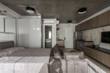 Studio  Sala, Quarto e cozinha de kitnet/studio para alugar com 1 quarto, 33m² em Brooklin Paulista, São Paulo