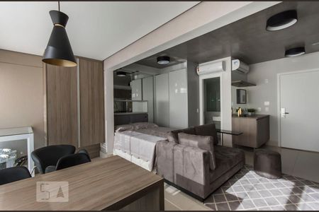 Studio  Sala, Quarto e cozinha de kitnet/studio para alugar com 1 quarto, 33m² em Brooklin Paulista, São Paulo