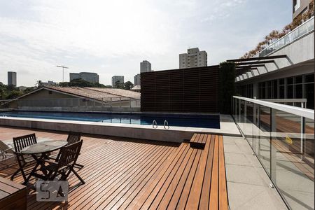 Piscina de kitnet/studio para alugar com 1 quarto, 34m² em Campo Belo, São Paulo